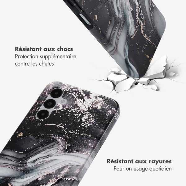 Selencia Coque arrière Vivid Samsung Galaxy A14 (5G/4G) - Chic Marble Black