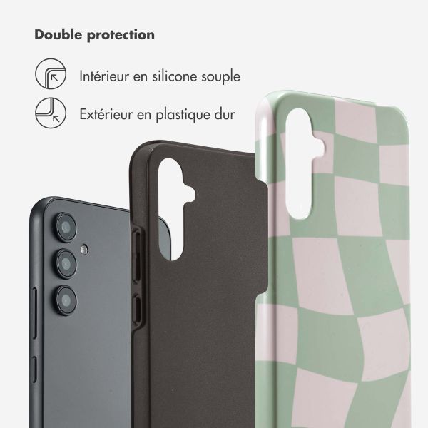 Selencia Coque arrière Vivid Samsung Galaxy A34 (5G) - Groovy Sage Green