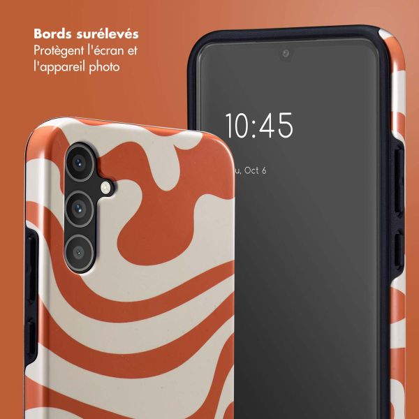 Selencia Coque arrière Vivid Samsung Galaxy A34 (5G) - Dream Swirl Orange