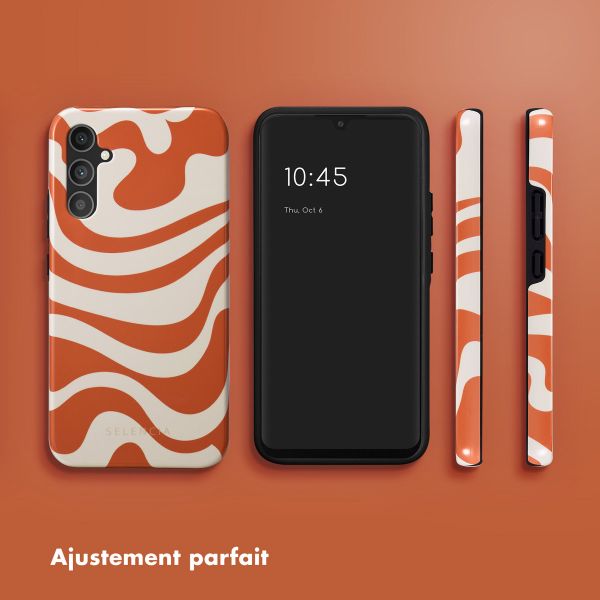 Selencia Coque arrière Vivid Samsung Galaxy A34 (5G) - Dream Swirl Orange