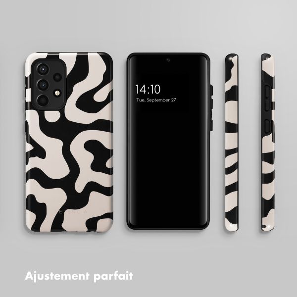 Selencia Coque arrière Vivid Samsung Galaxy A52(s) (5G/4G) - Art Wave Black