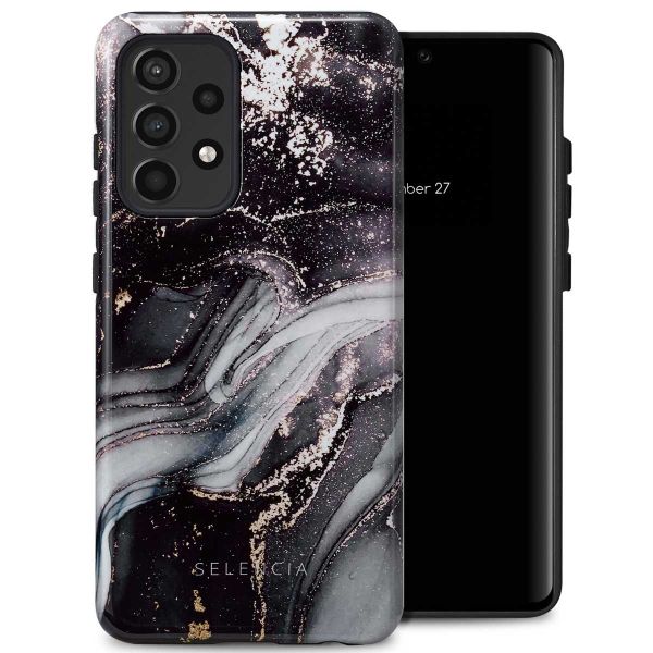 Selencia Coque arrière Vivid Samsung Galaxy A52(s) (5G/4G) - Chic Marble Black