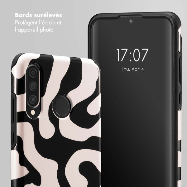 Selencia Coque arrière Vivid Huawei P30 Lite - Art Wave Black