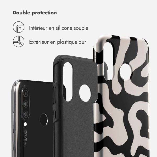 Selencia Coque arrière Vivid Huawei P30 Lite - Art Wave Black