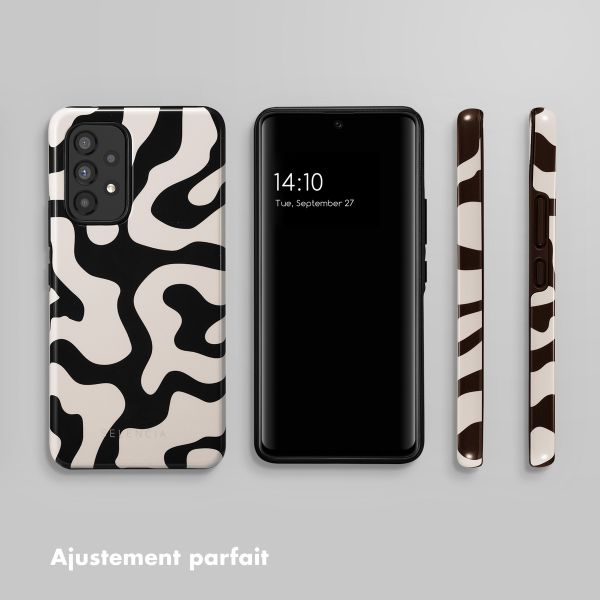 Selencia Coque arrière Vivid Samsung Galaxy A53 - Art Wave Black