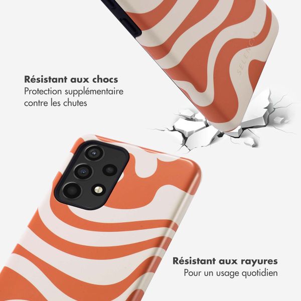 Selencia Coque arrière Vivid Samsung Galaxy A52(s) (5G/4G) - Dream Swirl Orange