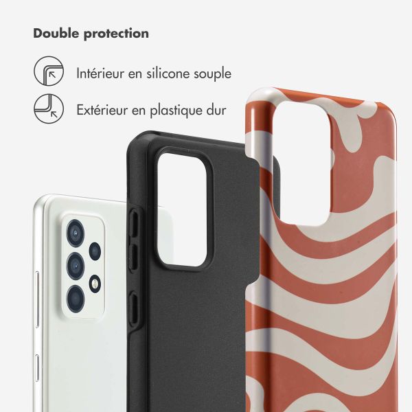 Selencia Coque arrière Vivid Samsung Galaxy A52(s) (5G/4G) - Dream Swirl Orange