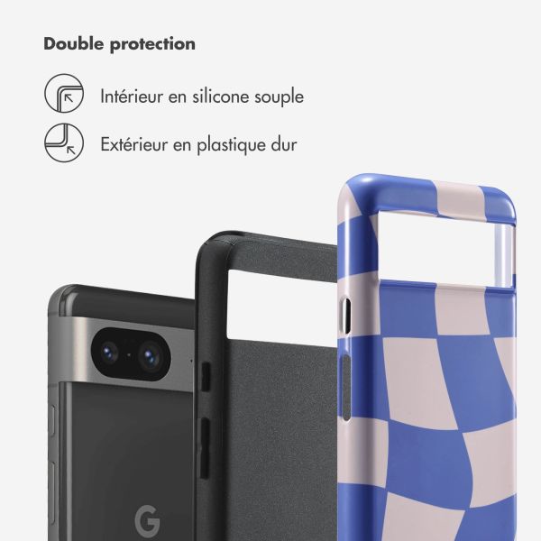 Selencia Coque arrière Vivid Google Pixel 8 - Groovy Sapphire Blue