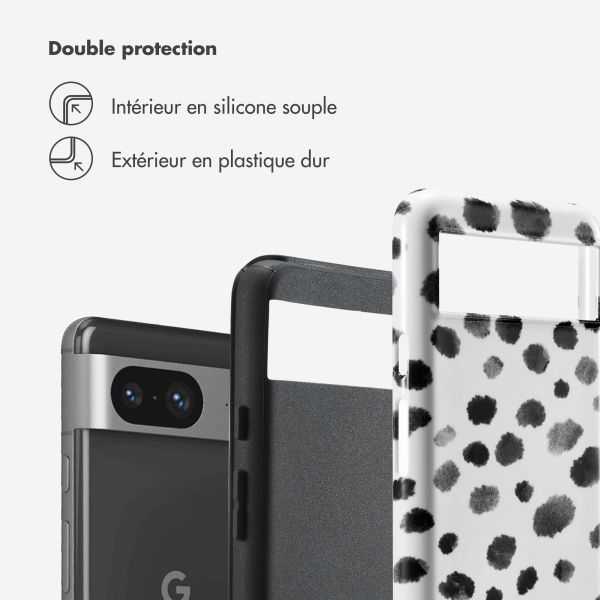 Selencia Coque arrière Vivid Google Pixel 8  - Trendy Leopard