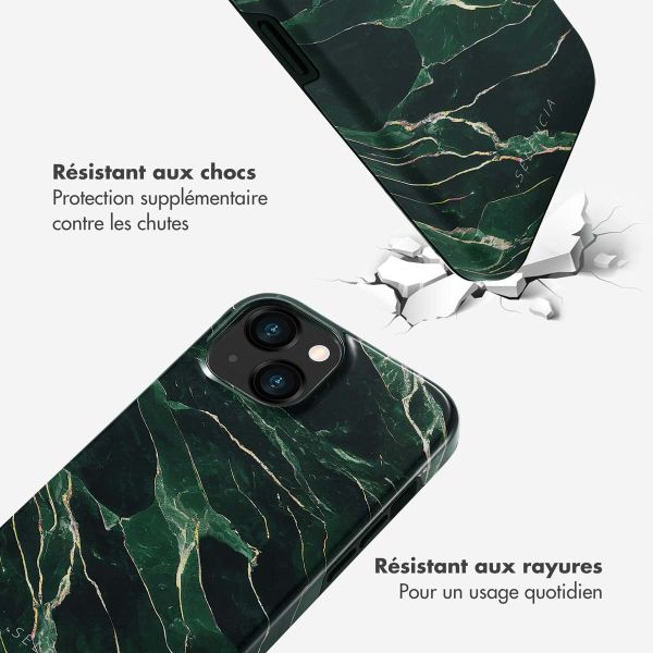 Selencia Coque arrière Vivid iPhone 15  - Chic Marble Quartz