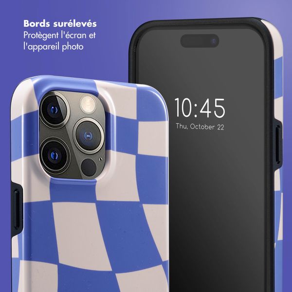 Selencia Coque arrière Vivid iPhone 15 Pro Max - Groovy Sapphire Blue