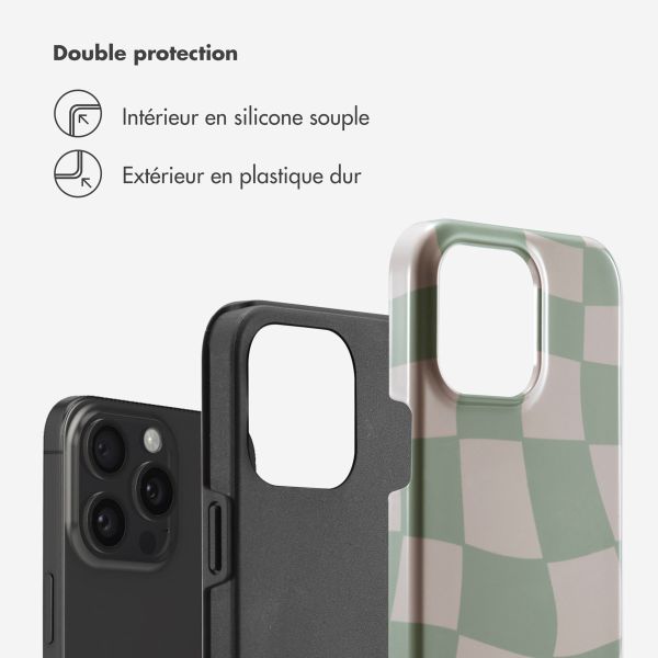 Selencia Coque arrière Vivid iPhone 15 Pro Max - Groovy Sage Green