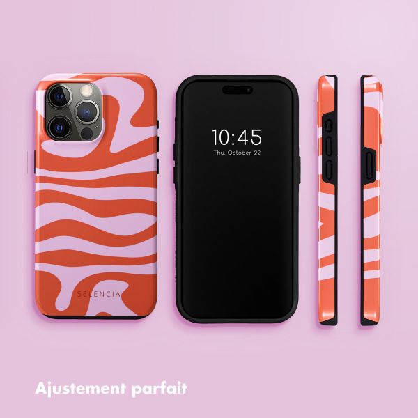 Selencia Coque arrière Vivid iPhone 15 Pro Max - Dream Swirl Pink