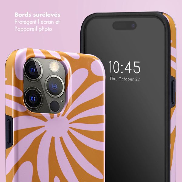 Selencia Coque arrière Vivid iPhone 15 Pro Max - Modern Bloom Pink