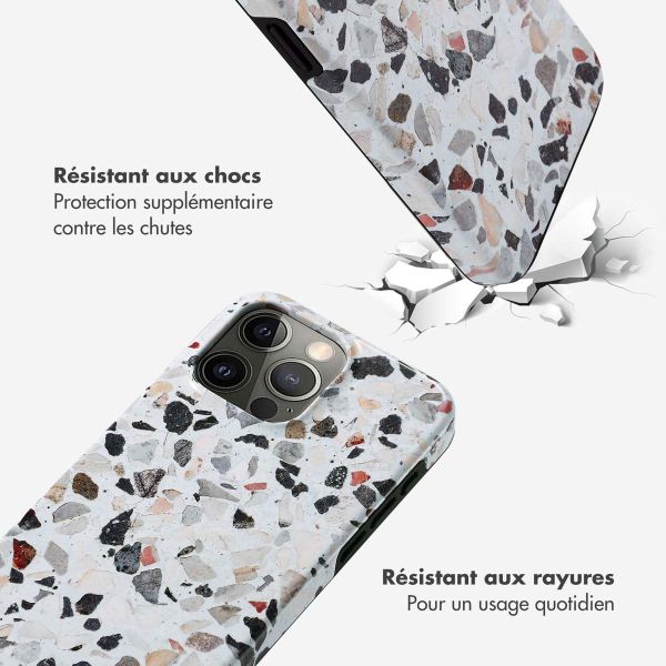 Selencia Coque arrière Vivid iPhone 15 Pro Max - Chic Terazzo
