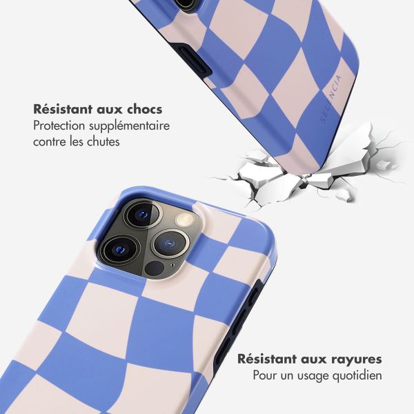 Selencia Coque arrière Vivid iPhone 15 Pro - Groovy Sapphire Blue
