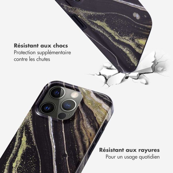Selencia Coque arrière Vivid iPhone 15 Pro - Chic Marble