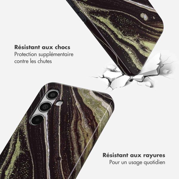 Selencia Coque arrière Vivid Samsung Galaxy A55 - Chic Marble
