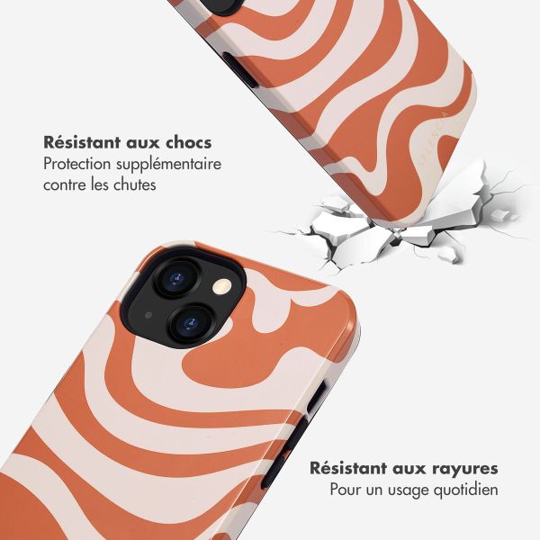 Selencia Coque arrière Vivid iPhone 13 - Dream Swirl Orange
