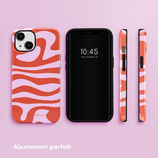 Selencia Coque arrière Vivid iPhone 14 - Dream Swirl Pink