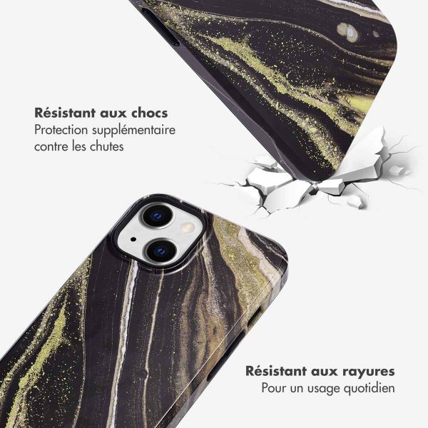 Selencia Coque arrière Vivid iPhone 14 - Chic Marble