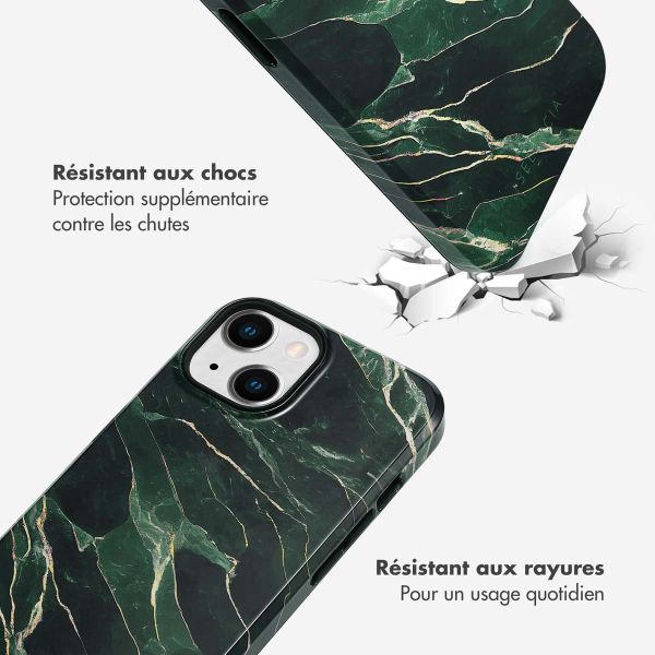Selencia Coque arrière Vivid iPhone 14 - Chic Marble Quartz