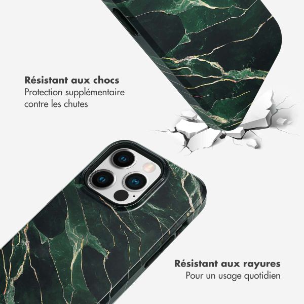 Selencia Coque arrière Vivid iPhone 14 Pro - Chic Marble Quartz