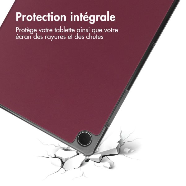 imoshion Coque tablette Trifold Samsung Galaxy Tab A9 Plus - Bordeaux