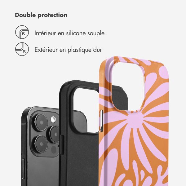 Selencia Coque arrière Vivid iPhone 14 Pro Max - Modern Bloom Pink