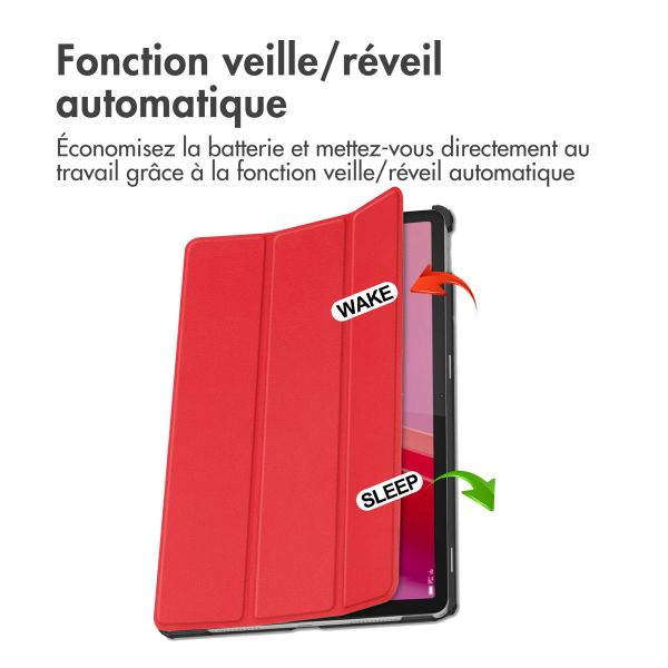 imoshion Coque tablette Trifold Lenovo Tab M11 - Rouge