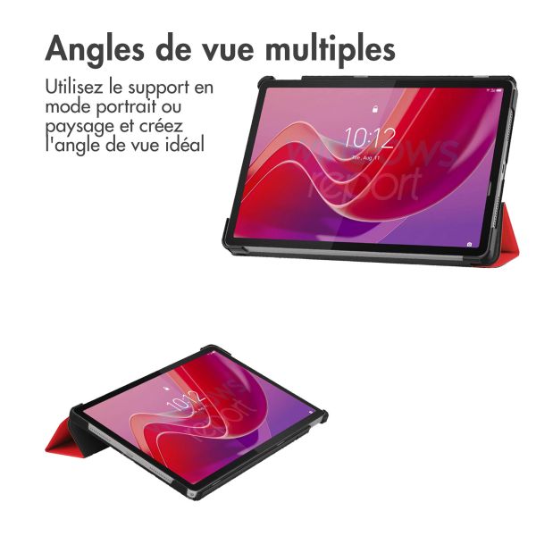 iMoshion Coque tablette Trifold Lenovo Tab M11 - Rouge