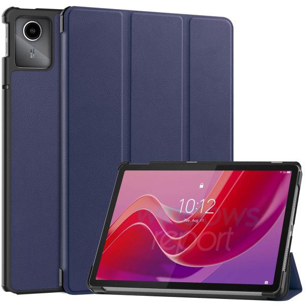 imoshion Coque tablette Trifold Lenovo Tab M11 - Bleu foncé