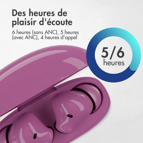 iMoshion ﻿Écouteurs Aura Pro - Écouteurs sans fil - Écouteurs sans fil Bluetooth - Avec fonction de réduction du bruit ANC - Bordeaux