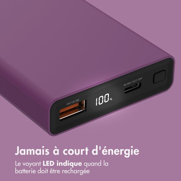 imoshion Ultra Series Batterie externe 10.000 mAh - Bordeaux