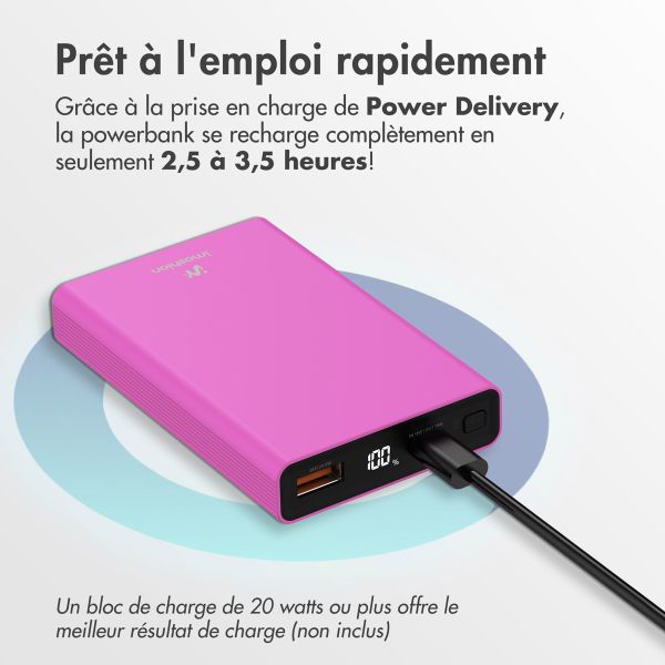 imoshion Ultra Series Batterie externe 10.000 mAh - Rose Vif