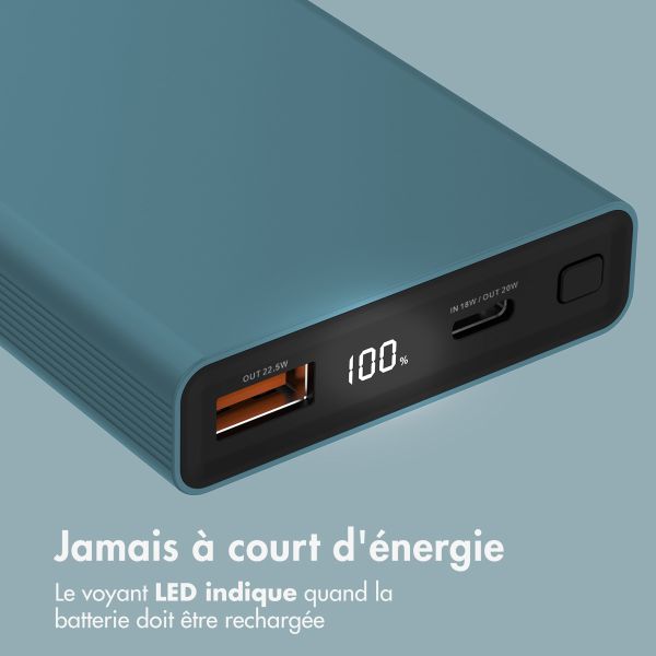 imoshion Ultra Series Batterie externe 10.000 mAh - Vert Pétrole