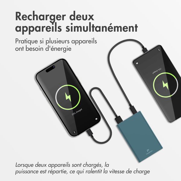 imoshion Ultra Series Batterie externe 10.000 mAh - Vert Pétrole