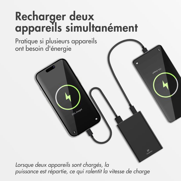 imoshion Ultra Series Batterie externe 10.000 mAh - Noir