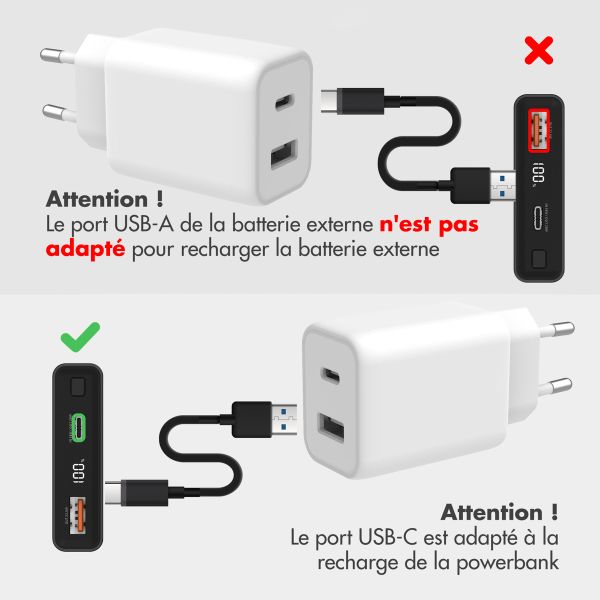 imoshion Ultra Series Batterie externe 10.000 mAh - Noir