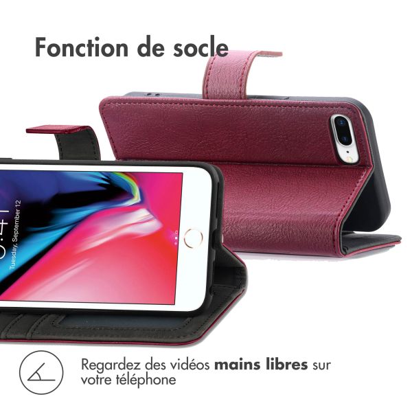 iMoshion Étui de téléphone portefeuille Luxe iPhone 8 Plus / 7 Plus - Bordeaux