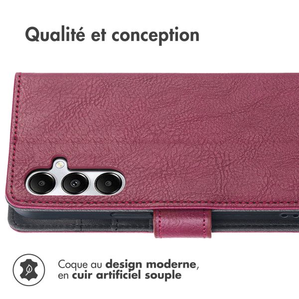 iMoshion Étui de téléphone portefeuille Luxe Samsung Galaxy A55 - Bordeaux