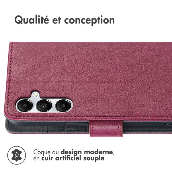 iMoshion Étui de téléphone portefeuille Luxe Samsung Galaxy A35 - Bordeaux