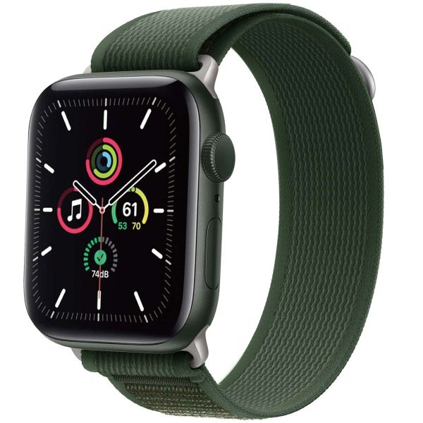 imoshion Bracelet en nylon Trail Apple Watch Series 1-9 / SE - 38/40/41 mm / Series 10 - 42 mm - Army Green