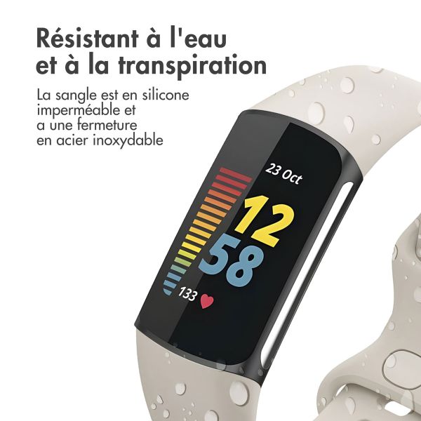 iMoshion Bracelet silicone Fitbit Charge 5 / Charge 6 - Taille S - Abricot