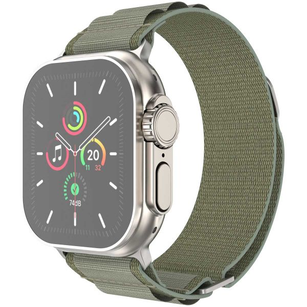 imoshion Bracelet en nylon Alpine Apple Watch Series 1-10 / SE / Ultra (2) - 42/44/45/46/49 mm - Olive