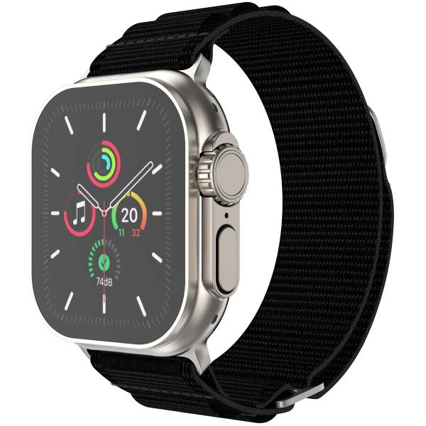 imoshion Bracelet en nylon Alpine Apple Watch Series 1-9 / SE - 38/40/41 mm / Series 10 - 42 mm - Noir