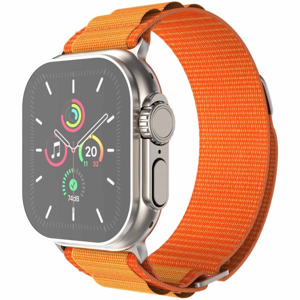 imoshion Bracelet en nylon Alpine Apple Watch Series 1-10 / SE / Ultra (2) - 42/44/45/46/49 mm - Orange