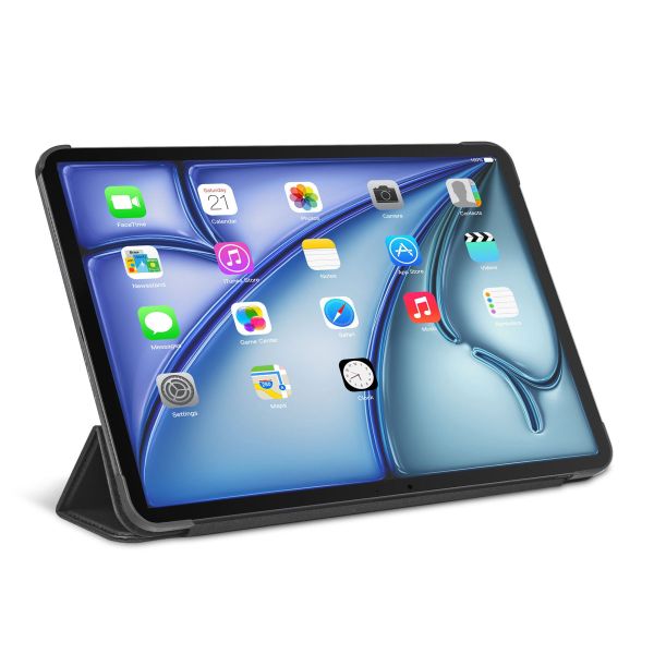 Decoded Textured Sillicon Slim Cover iPad Air 11 pouces (2024) M2 / Air 5 (2022) / Air 4 (2020) - Charcoal