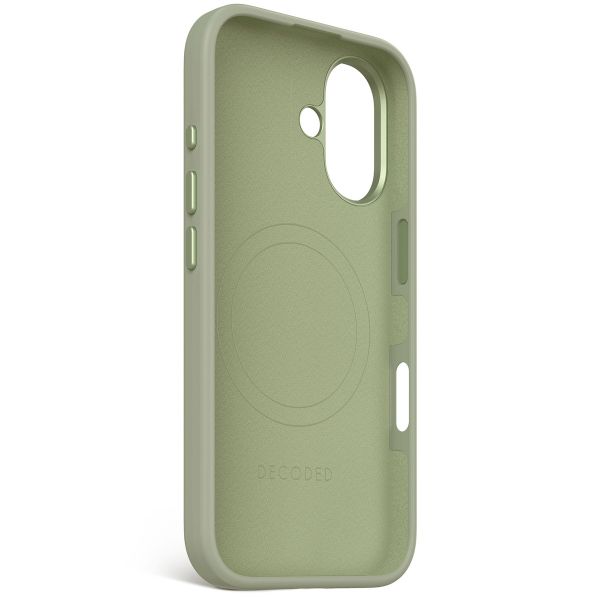 Decoded Coque en silicone MagSafe iPhone 16 - Jade