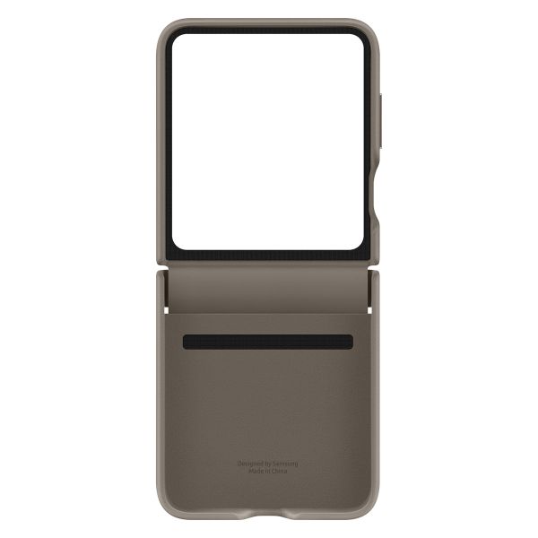 Samsung Étui de liseuse portefeuille en éco-cuir originale Galaxy Z Flip 5 - Etoupe